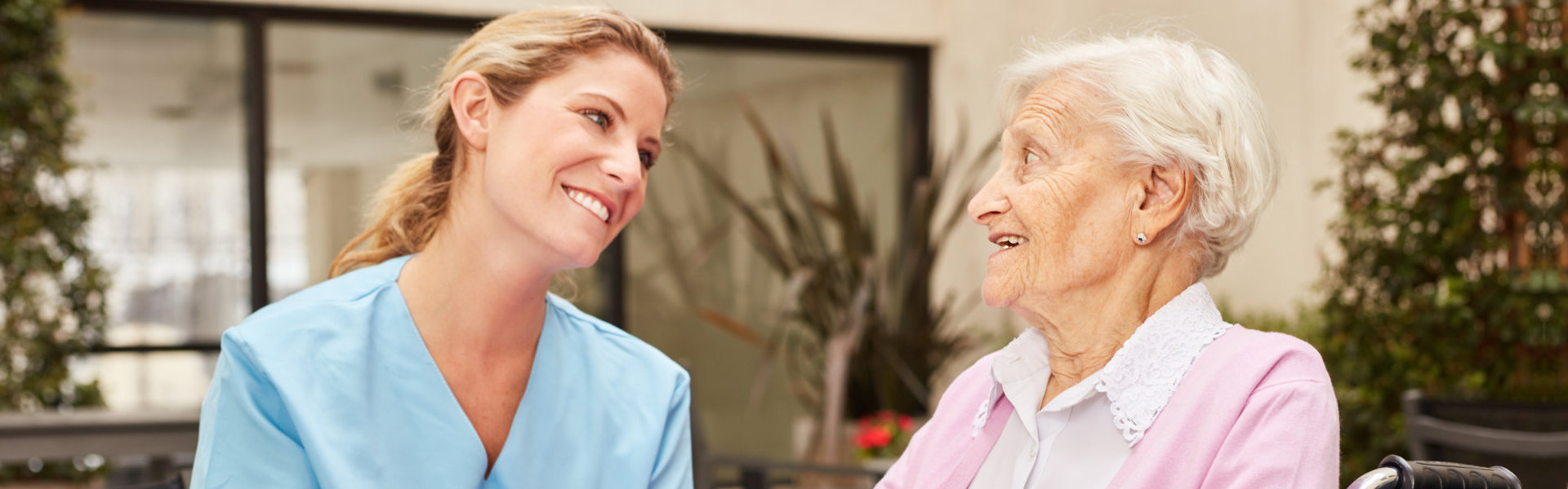 doctor comforting senior